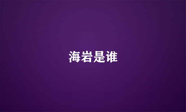 海岩是谁