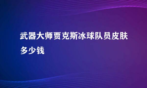 武器大师贾克斯冰球队员皮肤多少钱
