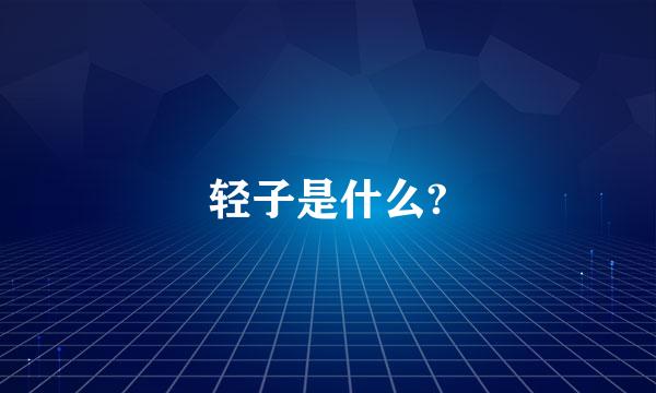 轻子是什么?