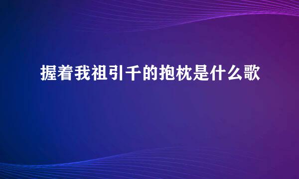 握着我祖引千的抱枕是什么歌