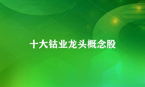 十大钴业龙头概念股