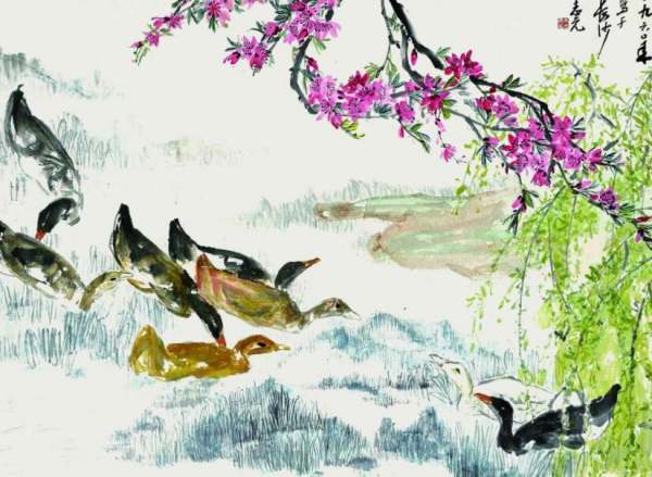 竹外桃花三两枝,春江水暖鸭先知的意思