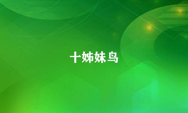 十姊妹鸟