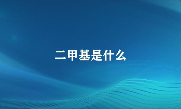 二甲基是什么