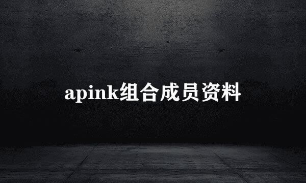 apink组合成员资料