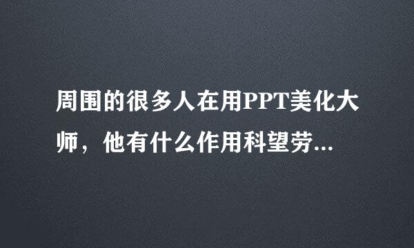 周围的很多人在用PPT美化大师，他有什么作用科望劳倒，好用吗？