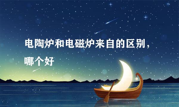 电陶炉和电磁炉来自的区别，哪个好