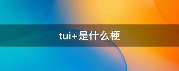 tui 是什么梗