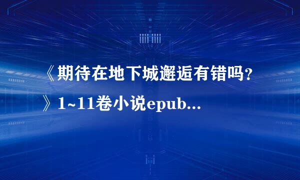 《期待在地下城邂逅有错吗？》1~11卷小说epub版加外传跟短篇