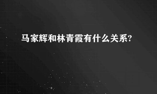 马家辉和林青霞有什么关系?