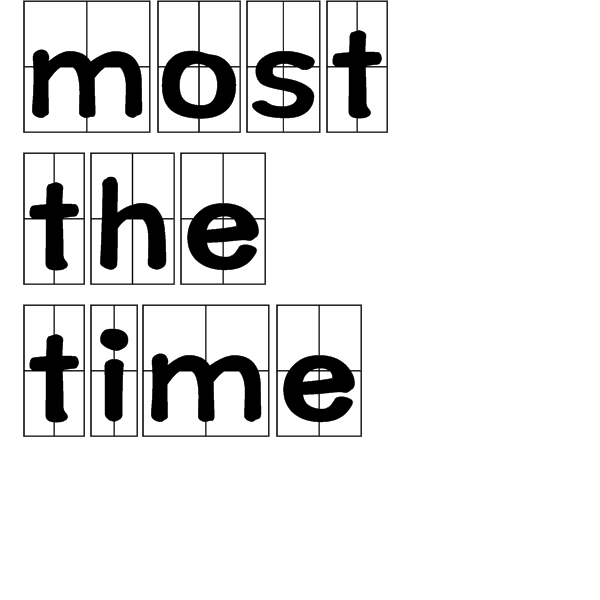most of the time是什么意思