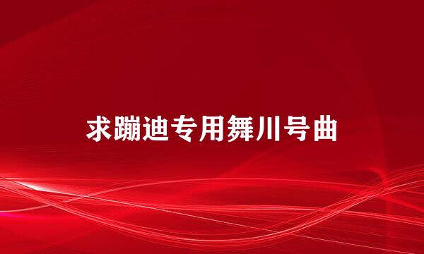 求蹦迪专用舞川号曲