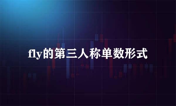 fly的第三人称单数形式
