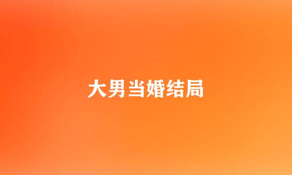 大男当婚结局