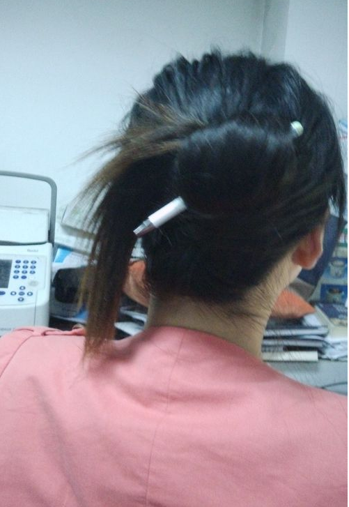 怎么用簪子挽头发图解
