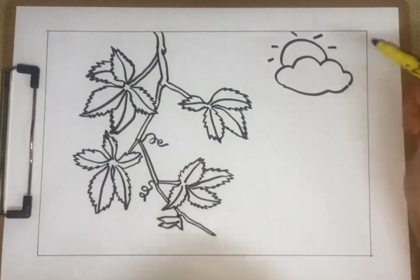爬山座践的同虎的简笔画怎么画？