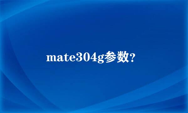 mate304g参数？