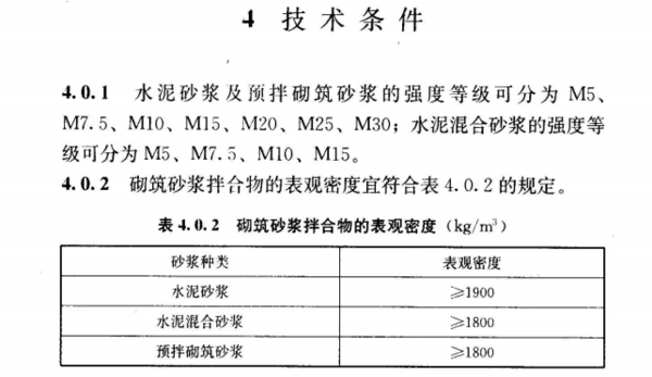1立方水泥砂浆比重是多少