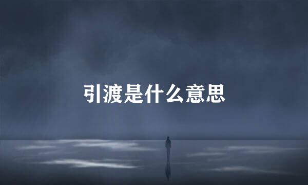 引渡是什么意思