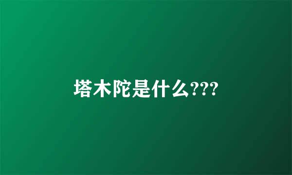 塔木陀是什么???