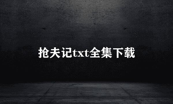 抢夫记txt全集下载