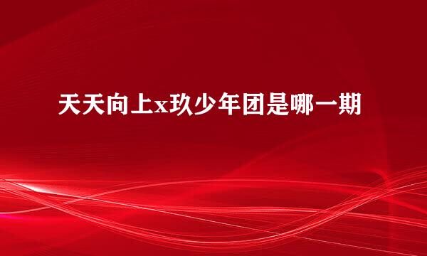 天天向上x玖少年团是哪一期