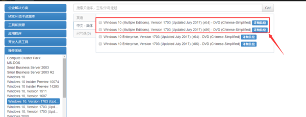 msdn里面wi小吗n10专业版是哪一个？