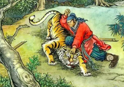 武松景阳冈打虎概括,100字之内。