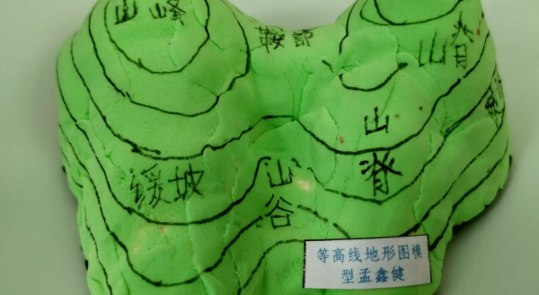 等高线地形图模型制作方法