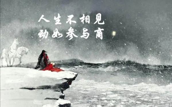 人生不相见动如参与商怎么读