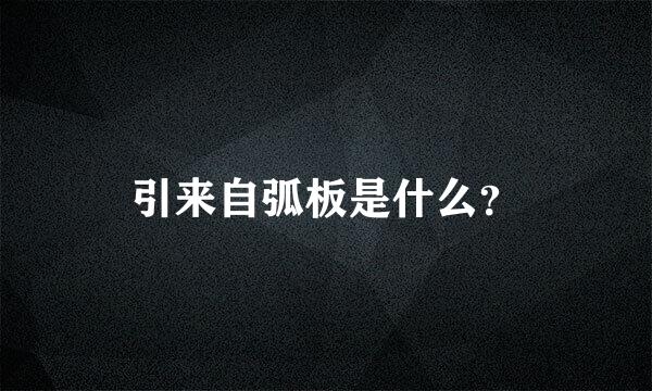 引来自弧板是什么？