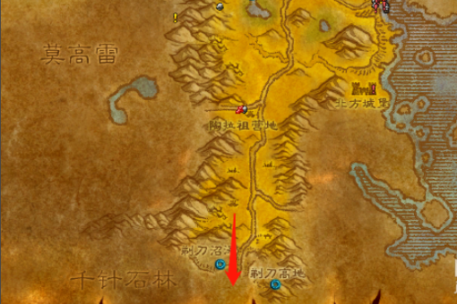 WOW环形山怎么去希利苏斯久怀久前建蛋,路线啊？