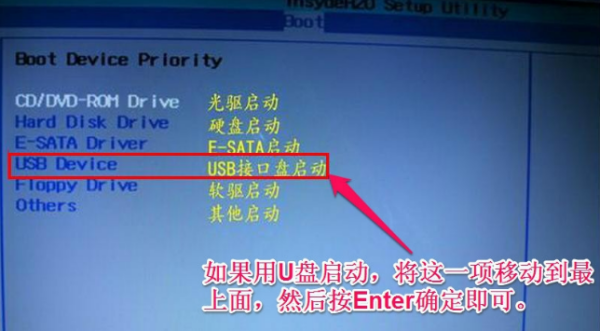 神舟笔记本进入USB启动快捷键是F几?
