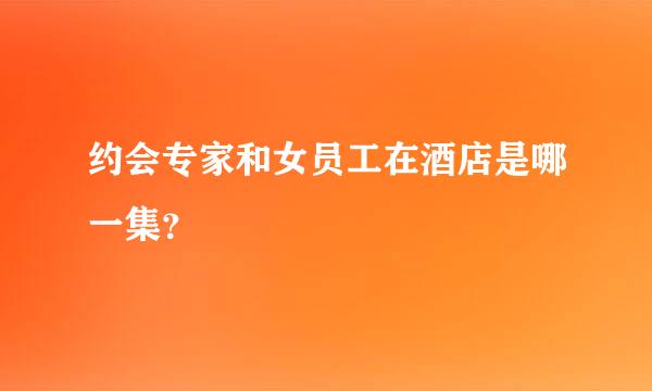 约会专家和女员工在酒店是哪一集？