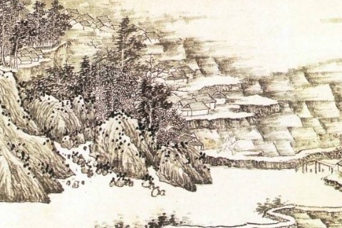 江流天地外，山色有无中什么意思