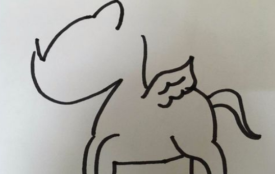 网红独角兽的简笔画怎么画？