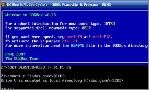 怎样用DosBox直接运行dos游戏