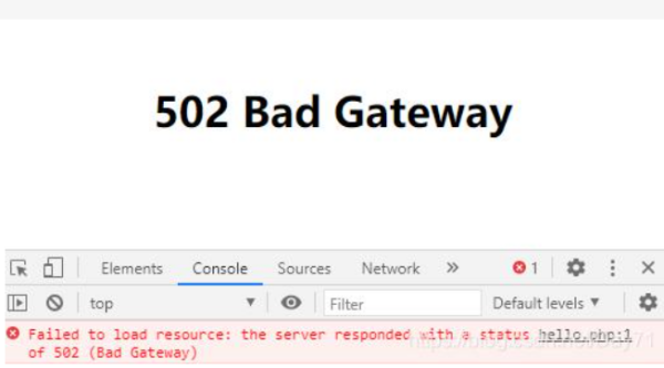 502bad gateway什么意思？
