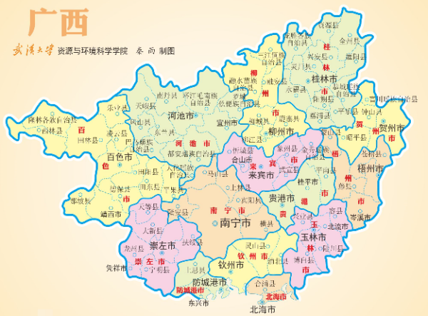 广众利但越委东和广西的名字由来?