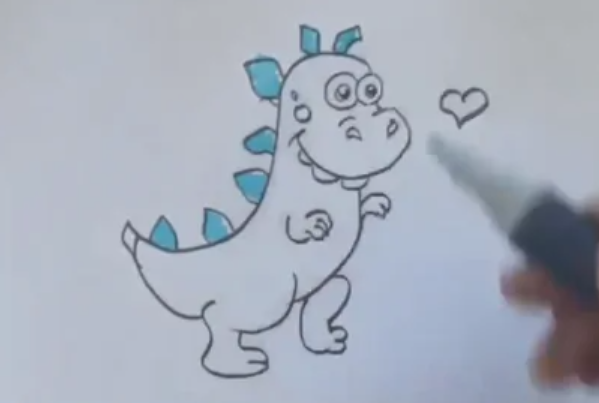 恐龙咋画简笔画