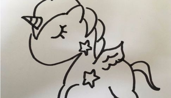 网红独角兽的简笔画怎么画？