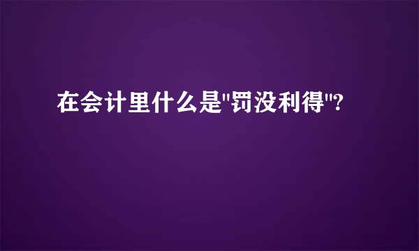在会计里什么是