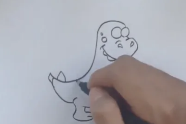 恐龙咋画简笔画
