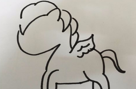 网红独角兽的简笔画怎么画？