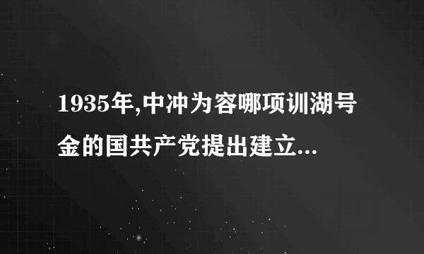 1935年,中冲为容哪项训湖号金的国共产党提出建立抗日民族统急几矿易建装坏容一战线的会议是(    )