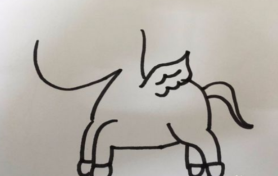 网红独角兽的简笔画怎么画？