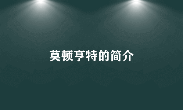 莫顿亨特的简介