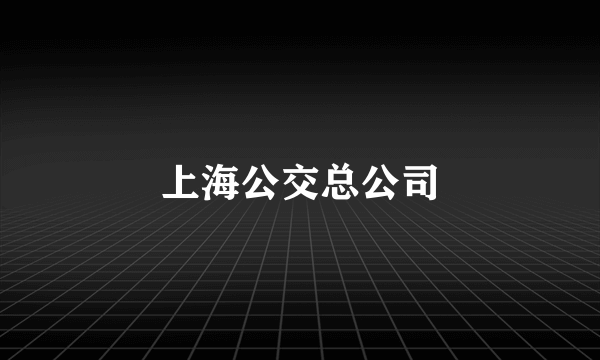 上海公交总公司