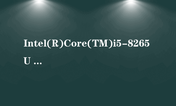 Intel(R)Core(TM)i5-8265U CPU@1.60GHz 1.80GHz能玩刺激战场吗？有大佬解答吗？