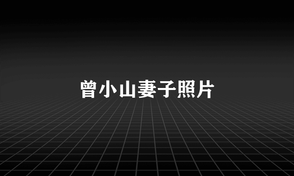 曾小山妻子照片